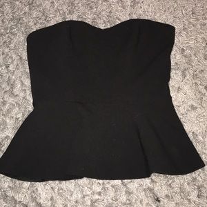 Black Peplum Top